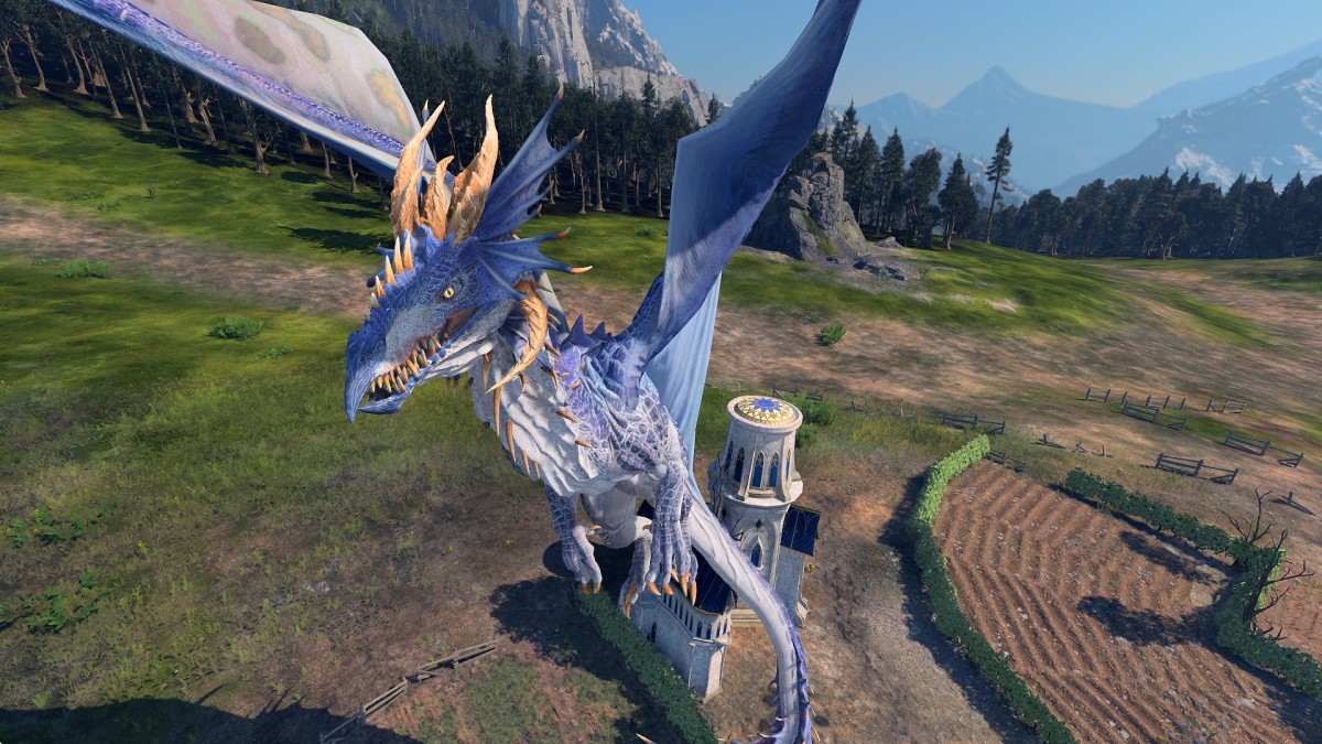 Total War: Warhammer 3 High Elves Star Dragon.
